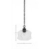 Toltec Lighting Rocklin 1 - Light Pendant in  Matte Black with 8.75" Clear Bubble Shade - 2 of 2