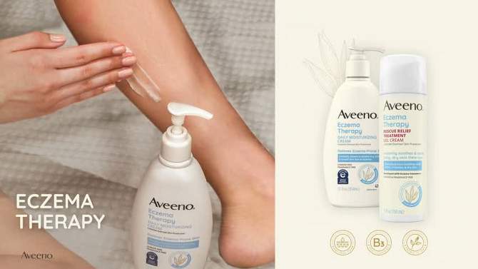 Aveeno Eczema Therapy Anti-Itch Gel Cream - 1.5fl oz, 2 of 10, play video