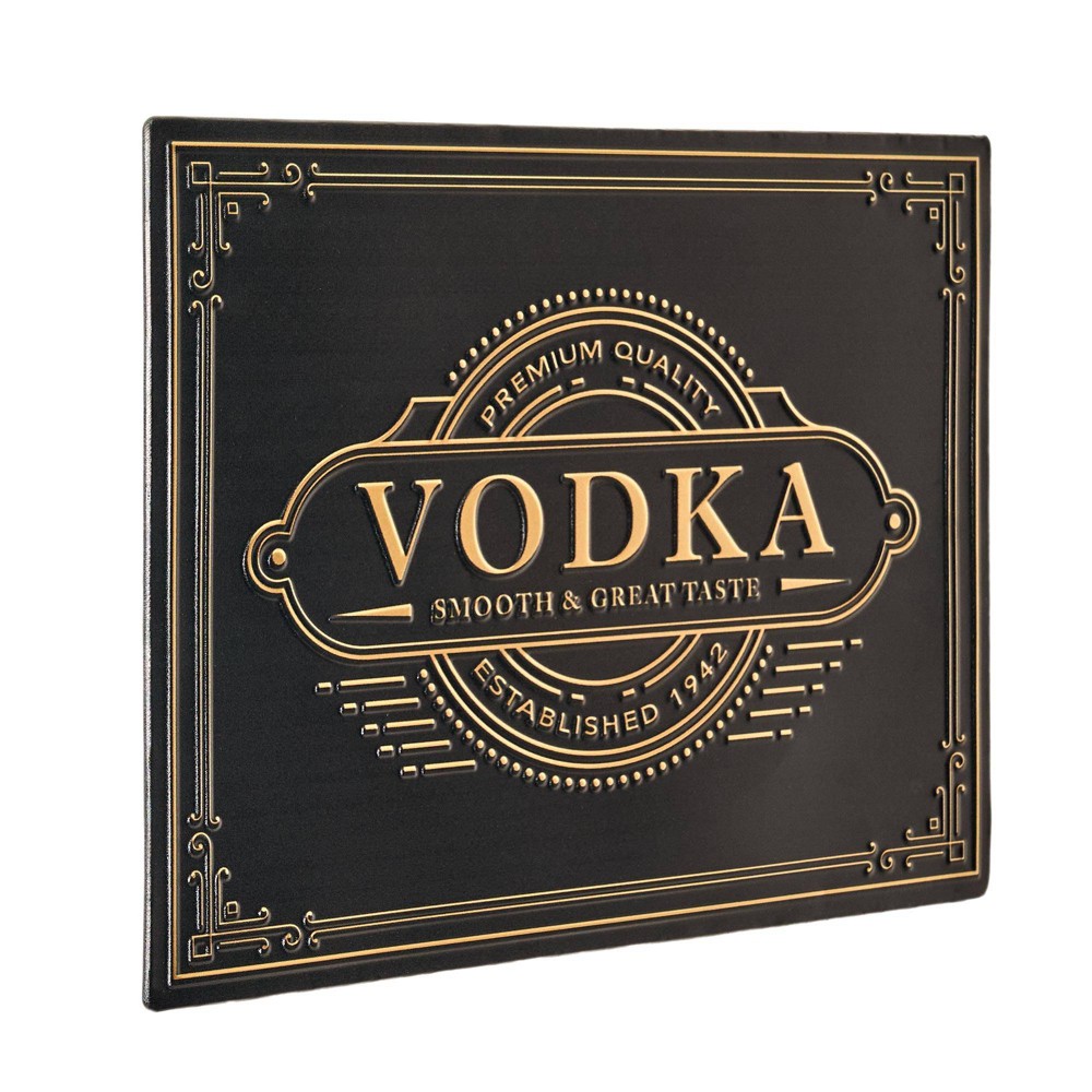 Photos - Other Decoration American Art Decor Vodka Metal Embossed Sign