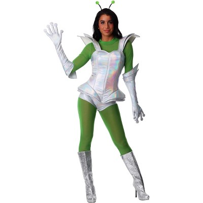 Halloweencostumes.com X Large Women Women's Galactic Alien Costume,  Gray/green : Target