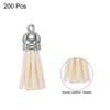Unique Bargains PU Leather Craft Bracelets Jewelry Making Keychain Tassels 200 Pcs - 3 of 4
