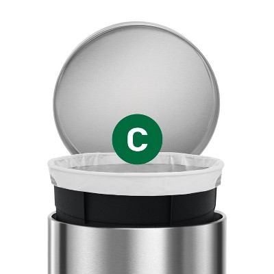 White Custom Fit Drawstring Trash Bag Liners, 100 Count