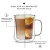 JoyJolt Diner Double Wall Insulated Glasses - 13.5 oz - Set of 2 Insulated Coffee  & Tea Glass Mug - 3 of 4