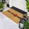 Northlight Animal Print "Wipe Your Paw Here" Doormat 30 x 18 - 2 of 4