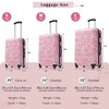 Lyngins 3-Piece Hardside Luggage Set – 20" Carry on Luggage, 24" & 28" Printed Spinner Suitcases with TSA Lock, PC Material, Silicone Handles - 2 of 4