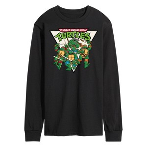 Men's - Teenage Mutant Ninja Turtles - Triangle Long Sleeve Graphic T-Shirt - 1 of 4