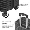 SUGIFT 3 Piece Luggage Sets Hard Shell Suitcase Set with TSA Lock, 20in24in28in, Black - 4 of 4