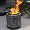 El Fuego Portable Smokeless Fire Pit with 8-Hour Starter Wax Fuel for Interval Burning – Wood Pattern - 4 of 4