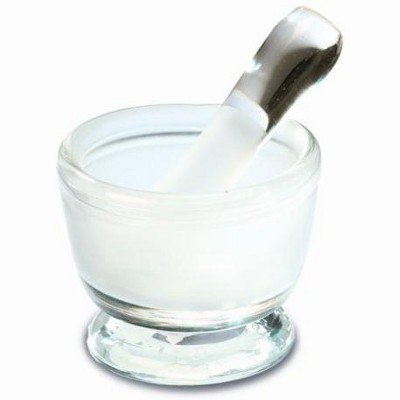 Oversized Glass Mortar and Pestle Set