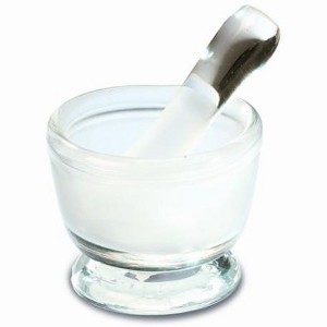 Oversized Glass Mortar and Pestle Set - 1 of 1