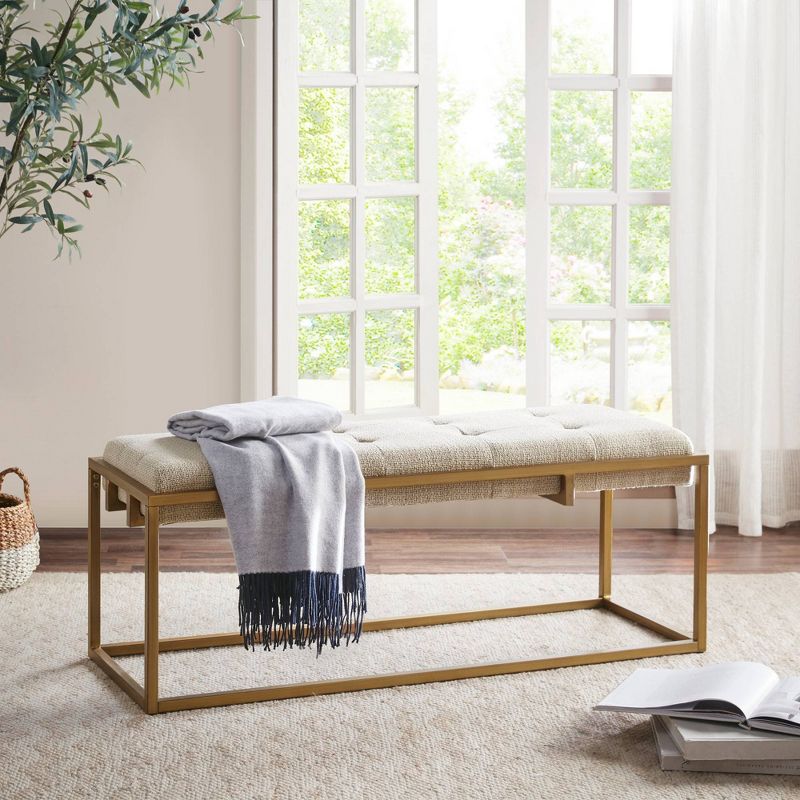 Padma Accent Bench Brown/Antique Bronze - Madison Park, 2 of 9