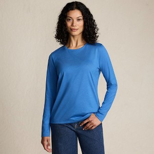 Lands' End Women's Relaxed Supima Cotton T-Shirt - 1 of 4