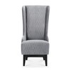 23.03" Faux Leather High-Back Accent Chair with Soft Padded Seat, Birch Wooden Legs and High-Density Foam - 4 of 4