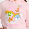 Girls' Care Bears Hooded Fleece Graphic Sweatshirt - Light Pink - 2 of 4
