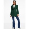 INSPIRE CHIC Women's Turn Down Collar Buttoned Business Casual Mid-Long Winter Coat - 2 of 4