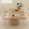 Tangkula Farmhouse Dining Chair Set of 4 Wooden Kitchen Chair w/ Rubber Wood Frame - 2 of 4