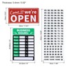 Unique Bargains PVC Self-Adhesive Waterproof Store Shop Business Hour Sign 1 Set - 2 of 4