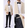 Lars Amadeus Men's Classic Fit Business Two Button Houndstooth Printed Blazer - 4 of 4