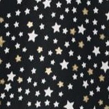 black gold ditsy stars