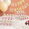 Acrylic Display Risers, 3 Tier Perfume Organizer Stand, Clear Cupcake Stand Holder, Large Shelf Risers - 4 of 4