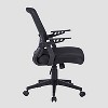 Ergonomic Office Mesh Chair Black - Techni Mobili: Adjustable Arms, Metal Frame, Swivel Desk Chair with Casters - image 4 of 4