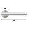 Toilet Paper Holder, Stainless Steel Toilet Paper Roll Holder, Non-Perforated Bathroom Paper Towel - 3 of 4