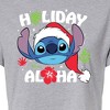 Women's - Lilo and Stitch - Holiday Aloha Cropped Graphic T-Shirt - 2 of 4