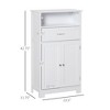 Aghana Digitals Cloud White MDF Bathroom Floor Cabinet with Adjustable Shelf, Drawer & Open Storage - 2 of 4