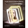 Travel Makeup Mirror with Lights and Magnification 10X, with Adjustable Stand - 4 of 4