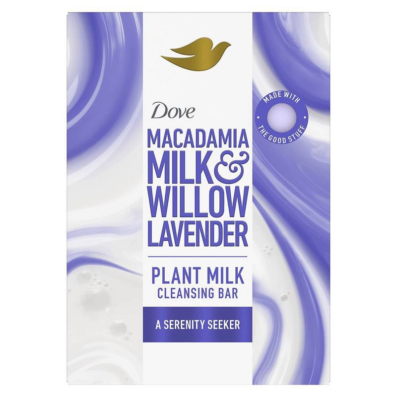 Dove Beauty Plant Based Bar Soap - Macadamia Milk &#38; Willow Lavender - 5oz, 3 of 14