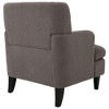Kumasinova Modern Teddy Fleece Accent Chair, Classic Tufted Backrest, Upholstered Armchair with Birch Legs, Reading Chair for Living Room/Bedroom - 4 of 4