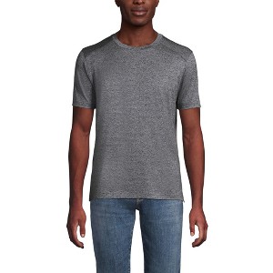 Lands' End School Uniform Men's Rapid Dry Short Sleeve Modern Fit Tee - 1 of 3