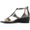 Journee Women's Trayle Medium and Wide Width Wedge Sandals - 2 of 4