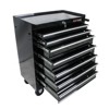 Syemin Tool Boxes and Totes, Mobile Cabinet with Wheels and Drawers, Rolling Compartments for Tool of Construction Sites, Black, 24.2"*12.9"*29.9" - 3 of 4