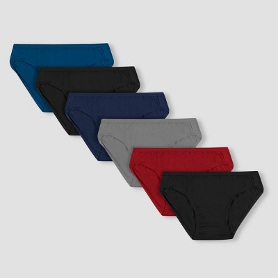 Hanes Premium Black Label Men's Bikini Underwear 6pk - Assorted Colors ...