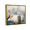 Stupell Industries Pelicans Perched Cloudy Horizon Framed Canvas - 3 of 3