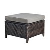 POCASSY Wicker Patio Lounge Chairs with Ottomans and Cushions, Set of 2 - 4 of 4