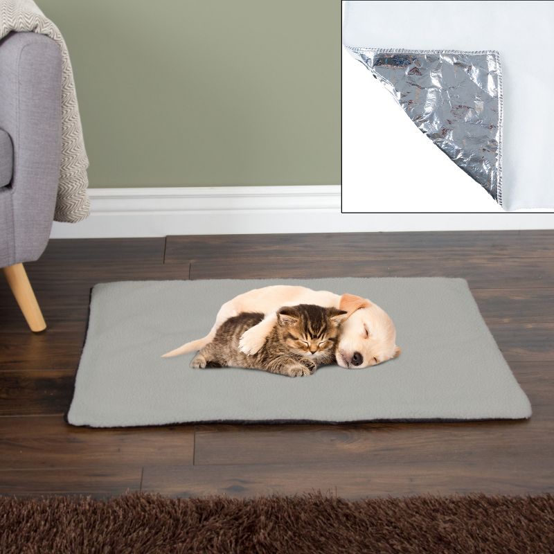 Pet Adobe Thermal Self-Warming Dog Bed – 36" x 24", Gray, 5 of 6