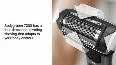 Philips Norelco Bodygroom Series 7000 (BG7030/49) Showerproof Dual-sided  Body Trimmer & Shaver