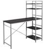 PAGED Simple Modern Computer Desk, Trapezoid Home Office Desk with 4 Storage Drawers, Wooden Desktop and Metal Legs for Office, Study - 2 of 4