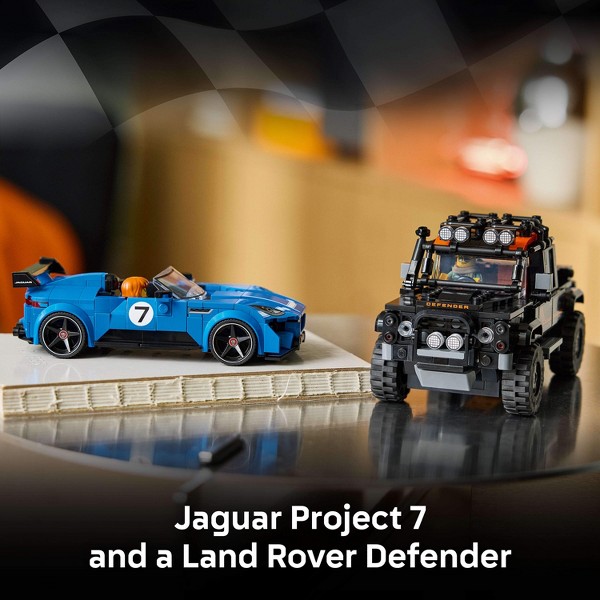 LEGO Speed Champions Jaguar Project 7 y Land Rover Defender 77264 3