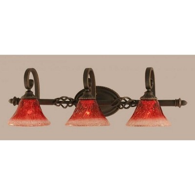 Toltec Lighting Elegante 3 - Light Vanity in  Dark Granite