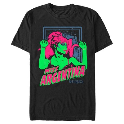 Men's Beetlejuice Neon Miss Argentina T-Shirt