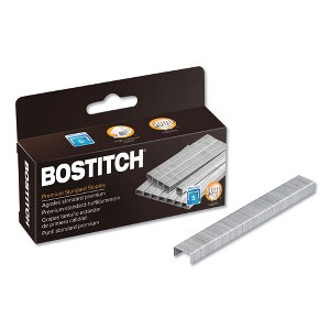 Bostitch Premium Standard Staples, 0.25" Leg, 0.5" Crown, Steel, 5,000/Box - 1 of 4