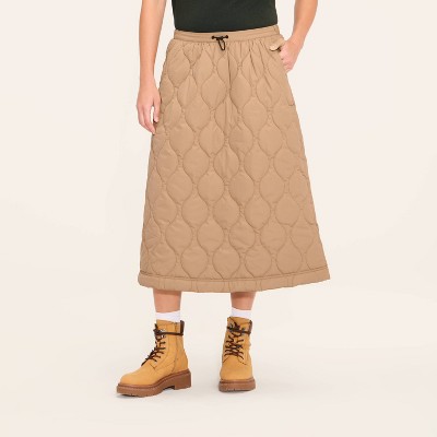 She's A Trendsetter Nylon Parachute Midi Skirt & Windsor