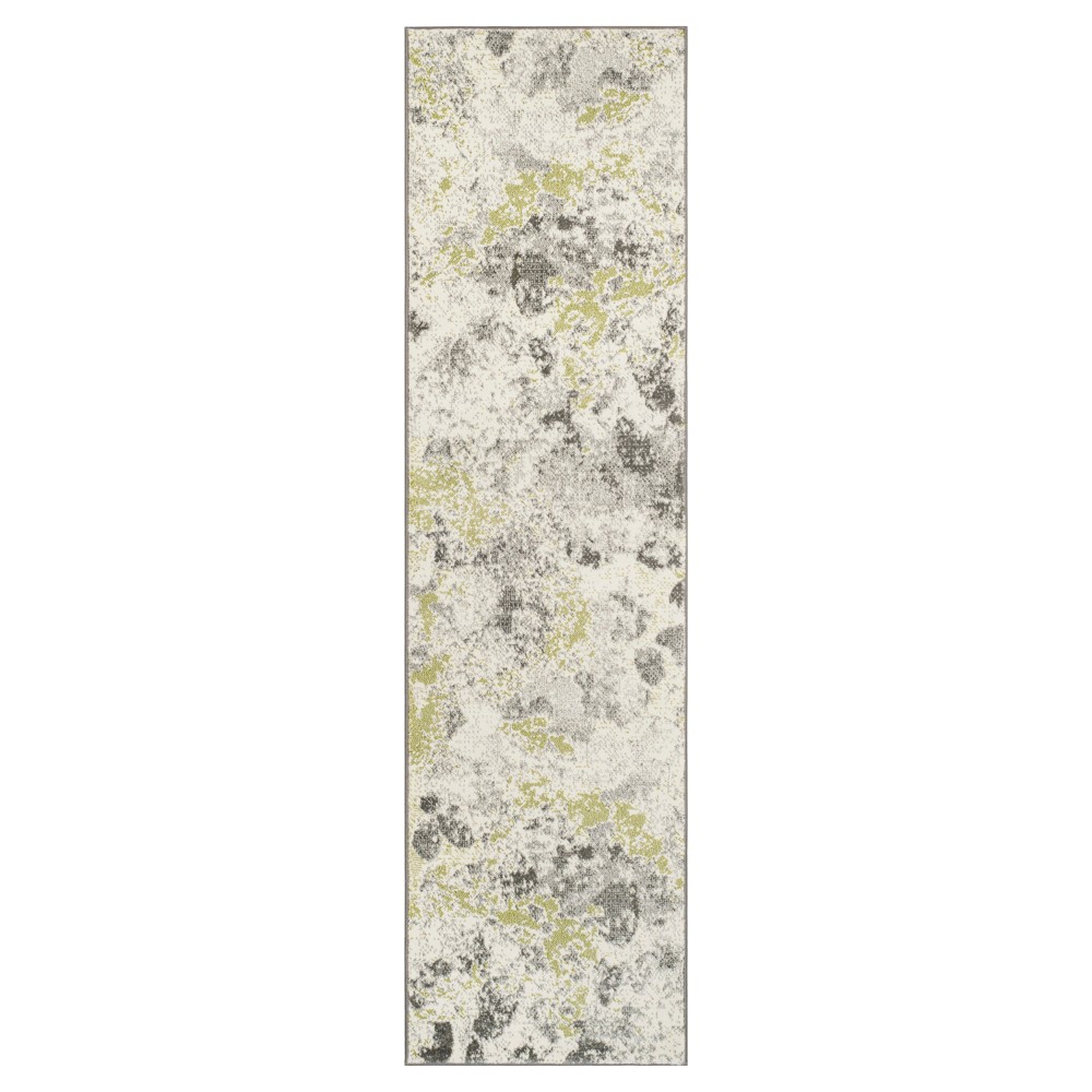 2'2inx8' Runner Ivory/Gray Splatter Loomed - Safavieh