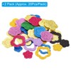 Unique Bargains Double Flower Self-Adhesive Glitters Home Decor Card DIY Foam Stickers - 2 of 4