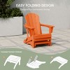 WestinTrends All-Weather Outdoor Patio Poly Adirondack Ottoman Footrest - 4 of 4