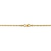 Black Bow Jewelry 1.5mm, 14k Yellow Gold Handmade Rope Chain Bracelet - 3 of 4