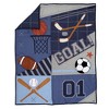 Lambs & Ivy Baby Sports 3-Piece Football/Basketball Baby Crib Bedding Set - 3 of 4